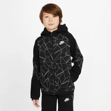 Nike Sportswear Club Older Boys' Winterized Full-Zip Hoodie (DJ5522) black