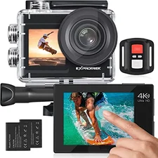 Exprotrek UHD 4K Action Camera mit dualem Display