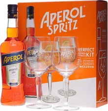 Aperol Aperitivo 0,7l 11% Geschenkset mit Gläsern