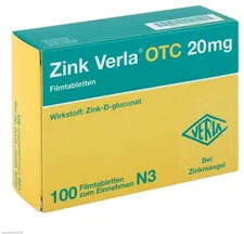 Verla-Pharm Zink Verla OTC 20 mg Filmtabletten (PZN 3000549)