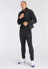 Nike Sportswear Sport Essentials Poly-Knit Tracksuit black/dark smoke grey