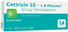 1A Pharma Cetirizin 10 Filmtabletten (20 Stück)