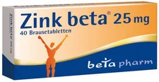 beta pharm Zink Beta 25 Brausetabletten (40 Stk.)