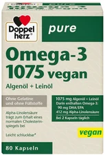 Doppelherz pure Omega-3 1075 vegan Kapseln (80 Stk.)