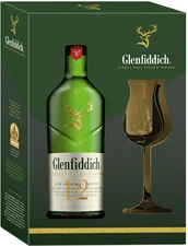 Glenfiddich 12 Jahre 40% 0,7l 40% Geschenkset mit Nosing Glas