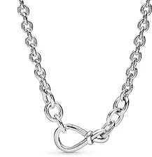 Pandora Chunky Infinity Knot Chain Necklace (398902C00)