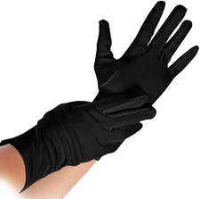 Hygostar Baumwoll-Handschuh schwarz M (12Stk.)
