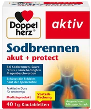 Doppelherz Sodbrennen akut + protect Kautabletten (40 Stk.)
