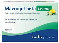 Betapharm Macrogel beta Lemon Pulver zur Herstellung einer Lösung zum Einnehmen (20 Stk.)