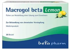 Betapharm Macrogel beta Lemon Pulver zur Herstellung einer Lösung zum Einnehmen (20 Stk.)