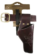 Heinrich Bauer Pistolengürtel mit 1 Holster 55-90 cm, dunkelbraun (750 0154)