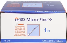 Becton  B-D Micro Fine+ U 100 Ins.Spr. 12,7 mm (100 x 1 ml)