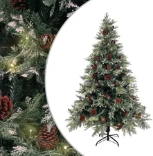 vidaXL Christmas Tree With LED and Pine Cones 150cm
