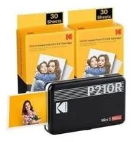 Kodak Mini 2 Plus Retro schwarz Cartridge Bundle