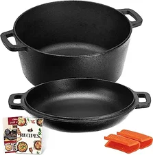Overmont 2 in 1 Dutch Oven