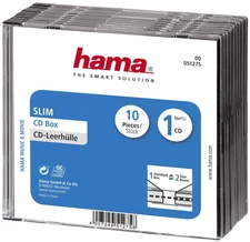Hama 51275 CD-Leerhülle SlimLine 10er-Pack