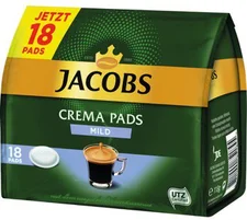 Jacobs Crema Pads mild (18 Pads)