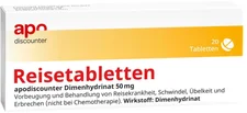 Fair Med Healthcare Reisetabletten apodiscounter Dimenhydrinat 50 mg (20 Stk.)