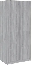 vidaXL Kleiderschrank grau Sonoma 80x52x180 cm Holzwerkstoff grau