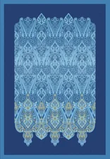 Bassetti RAGUSA Plaid mit Füllung - B1-blau - 135x190 cm