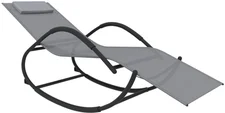 vidaXL Schaukelliege grau Stahl/Textilene grau (318117)