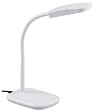 Trio Moderne LED Schreibtischleuchte flexibel in Weiß, 36cm hoch mit Touch Dimmer