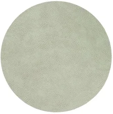 LINDDNA 4er Spar-Set Circle Hippo Tischset - olive green - Ø 24 cm