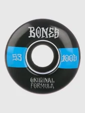 Bones 100's OG #19 V4 100A Wide 53mm Wheels black / blue Gr. Uni