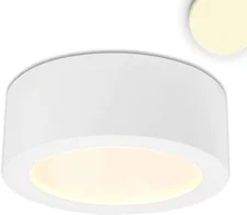 ISOLED LED Aufbauleuchte LUNA 12W, weiß, indirektes Licht, warmweiß, dimmbar weiß