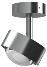 Top Light Puk Mini Turn LED-Deckenstrahler-Weiß matt/Chrom-Downlight-kein Einsatz-mit LED (2700K) G