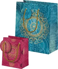 Gerstenberg Verlag Der Zauber Indiens Geschenktüten-Set Motiv Blaues Ornament