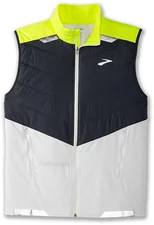 Brooks Visible Insulated Men's Running Vest (211407134) white/asphalt/nightlife