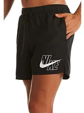 Nike Swim Logo Lap 5" Swimming Shorts (NESSA566-001) schwarz