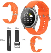 Aquido Xiaomi Haylou Solar LS05 Kunststoff / Silikon Armband Watch Uhr Orange Ersatz Arm Band
