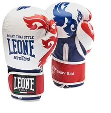 Leone Sport Muay Thai Combat Gloves Weiß 10 Oz