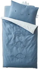 Vertbaudet Baby Bettbezug 80x120 Kleiner Dino blau