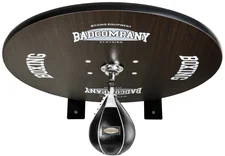 Bad Company Speedball Plattform mit Leder Boxbirne schwarz medium zur Wandmontage I BCA-40