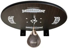 Bad Company Speedball Plattform mit Rindsleder Boxbirne medium zur Wandmontage I BCA-40