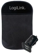 LogiLink PA0204 12V/24V Dual USB Auto Ladegerät KFZ + Antirutschmatte