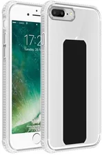 Cadorabo Hülle für Apple iPhone 7 PLUS / 7S PLUS / 8 PLUS im TPU mit Halterung LM167 Style (iPhone 7+, iPhone 7S+, iPhone 8+), Smartphone Hülle, Schwarz