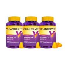 Wick Pharma Vigantolvit 2000 I.E. Vitamin D3 Weichgummies (3x60 Stk.)