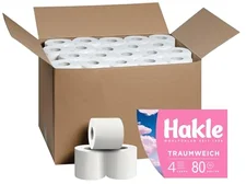 Hakle Traumweich Toilettenpapier 4-lagig (80 Rollen)