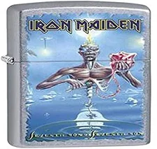 Zippo Iron Maiden, Chrom, Silber, 6 x 3.8 x 1.8 cm