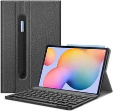 Fintie Tastatur Hülle Samsung Galaxy Tab S6 Lite 10.4 2022/2020 Dunkelgrau