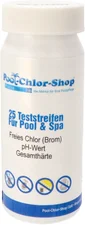 Pool-Chlor-Shop Wasserteststreifen pH/Chlor/TH (TSL10H-25-PCS)