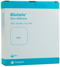 Coloplast Biatain Schaumverband 10 x 10 cm Nicht-Haftend (10 Stk.)