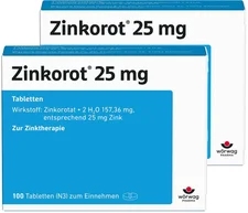 Wörwag Zinkorot 25 Tabletten (2x100 Stk.)