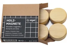 sigel Magnet BA210 Holz 33mm 4 Stück