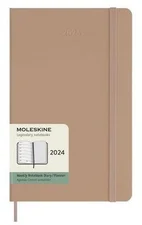 Moleskine Wochen-Notizkalender 2024 Klassik Large Hardcover Sandfarben