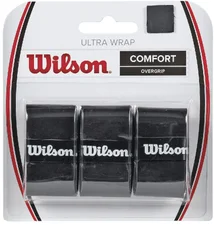 Wilson Unisex Griffband Ultra Wrap Overgrip, schwarz, 3 Stück, WRZ403000